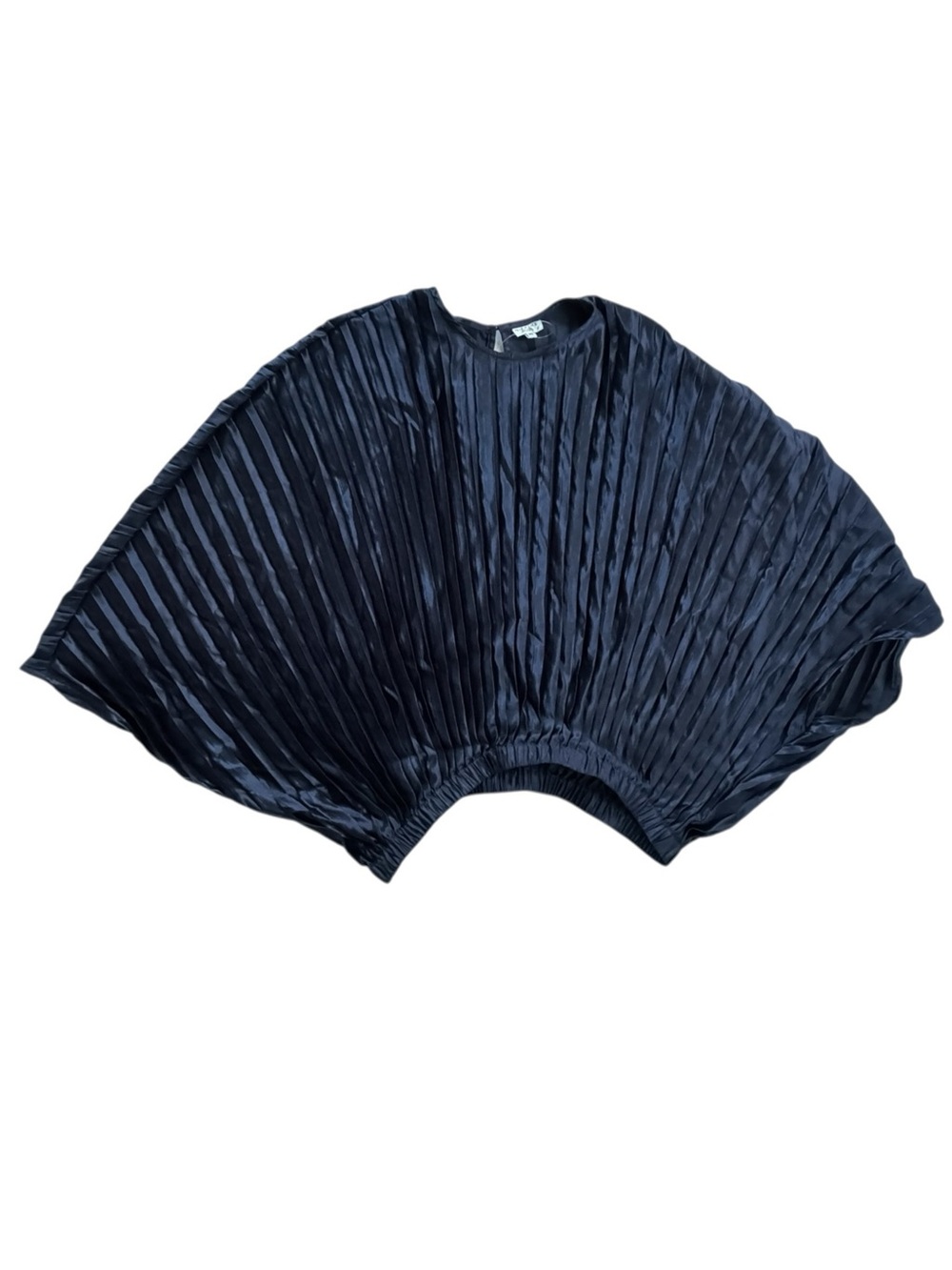 Anthropologie Nikasha Pleated Blouse in Navy Blue | XL NWT - Picture 4 of 11